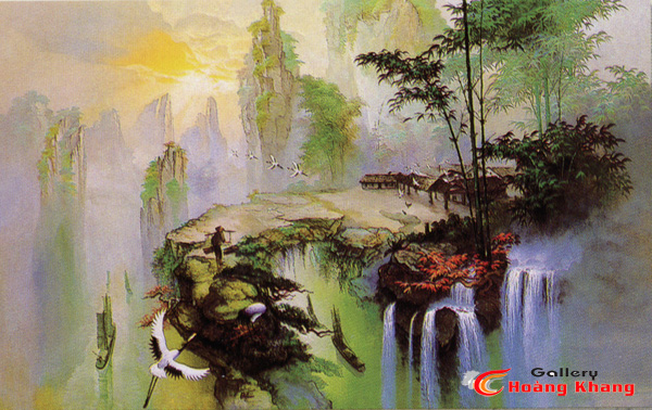 Tranh Núi - Nước - Phong Thuỷ